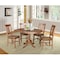 International Concepts Round 36 in Round Extension Dining Table with 4 Chairs, Distressed Oak, 36 in W, 48 in L, 29.3 in H K42-36RXT-C10-4 - alternate 2